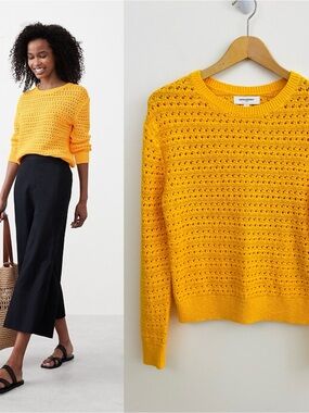 Banana Republic Factory Open-Stitch Pullover Sweater, EUC